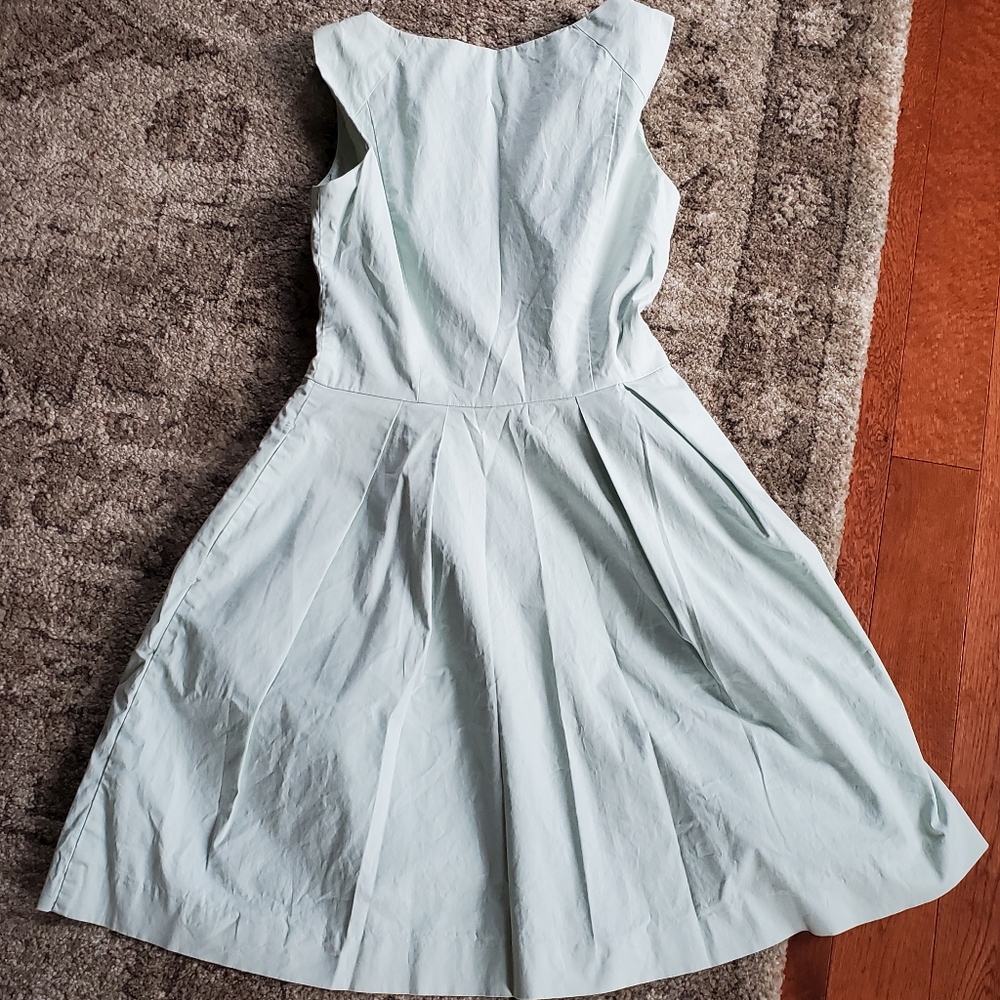 Light Green/ Teal Summer Zipper Dress